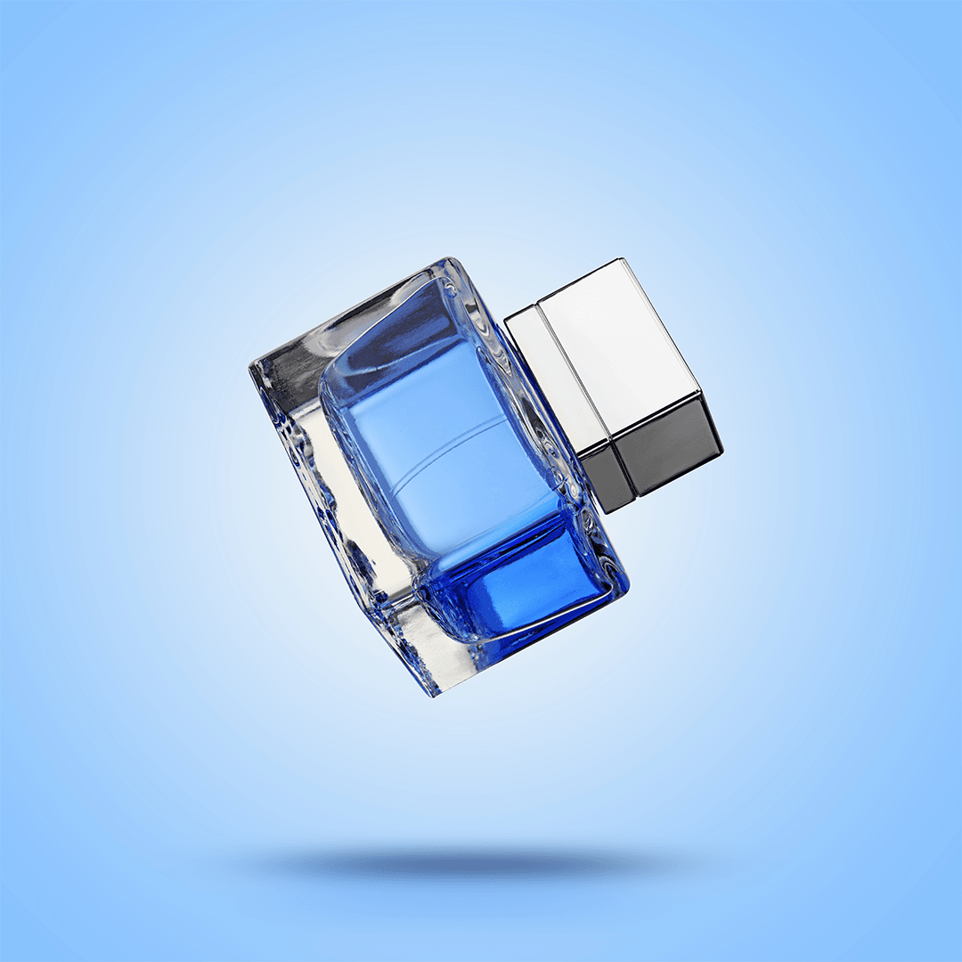 Gerillter Parfümflakon aus Glas