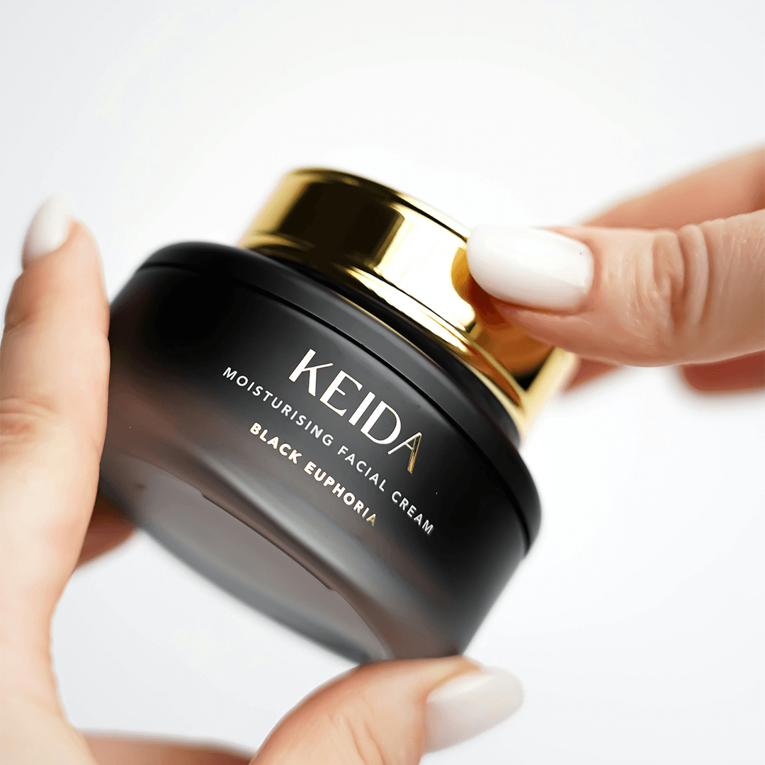 Skincare product imagery with surface and packaging detail